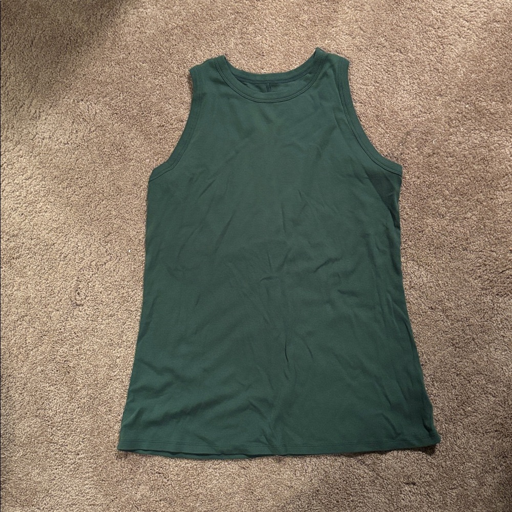Lane Bryant Teal Ribbed Top